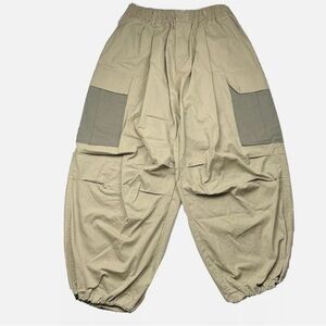 The Frankie Shop Stu Color Block Baggy Cargo Pants - beige - xs/s unisex